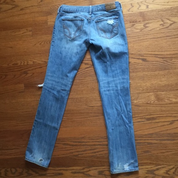 Hollister distressed beachy skinny jeans 26 - Picture 3 of 4